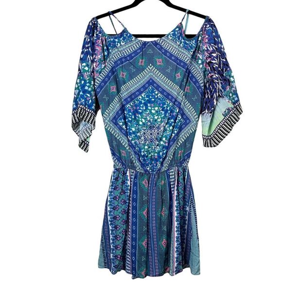 Hale Bob Cold Shoulder Dress Size Small - Picture 7 of 7